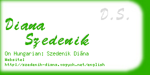 diana szedenik business card